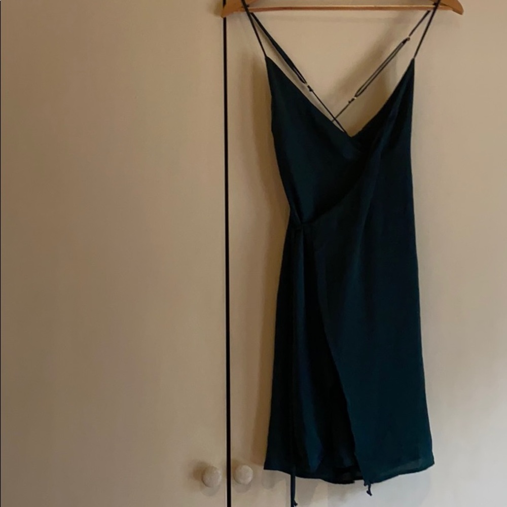 NWT Green Wrap Dress